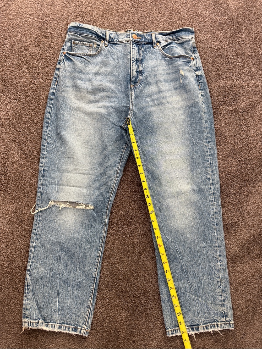 LOFT Light Blue Straight leg m, high rise jeans